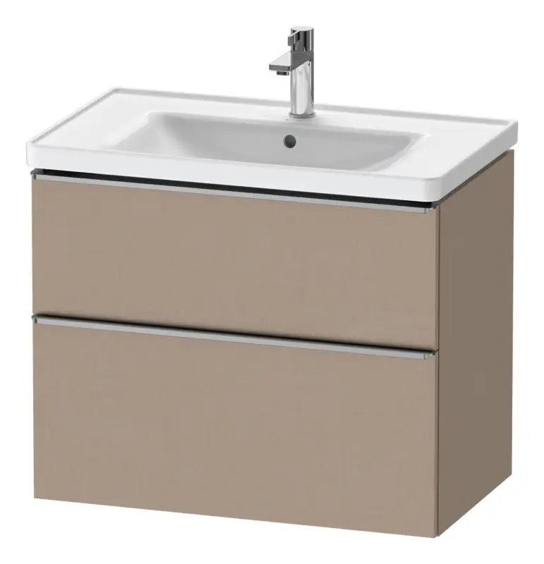 Duravit D-Neo Waschtischunterschrank für 236780 mit 2 Auszügen Griff Edelstahl Gebürstet 784 x 625 x 452 mm - Leinen Matt Letzte Chance