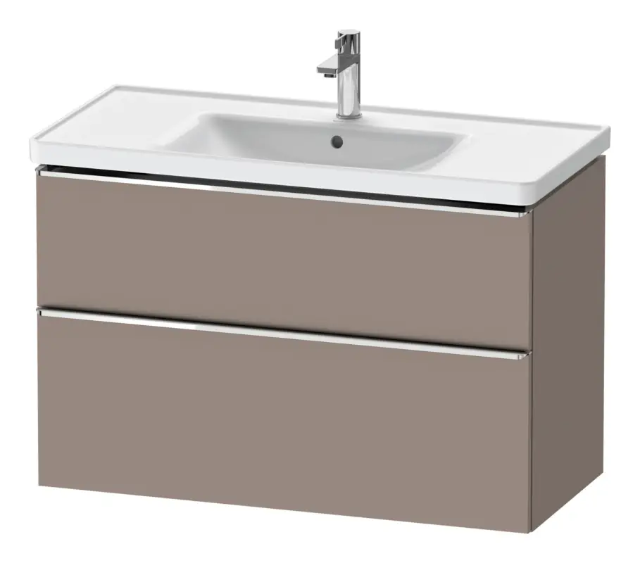 Neue Ware Duravit D-Neo Waschtischunterschrank mit 2 Auszügen Griff Chrom Hochglanz 984 x 625 x 452 mm - Basalt Matt