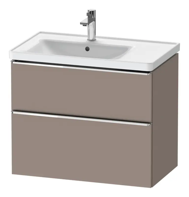 Duravit D-Neo Waschtischunterschrank für 236980 mit 2 Auszügen Griff Chrom Hochglanz 784 x 625 x 452 mm - Basalt Matt Neu