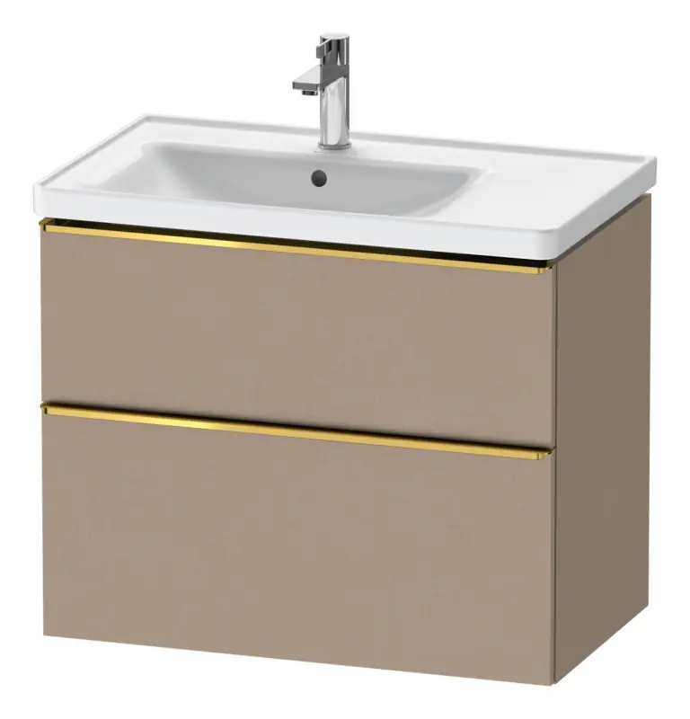 Duravit D-Neo Waschtischunterschrank für 236980 mit 2 Auszügen Griff Gold Poliert 784 x 625 x 452 mm - Leinen Matt Schnäppchen