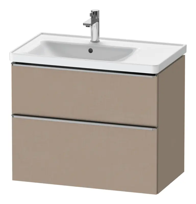 Finale Aktion Duravit D-Neo Waschtischunterschrank für 236980 mit 2 Auszügen Griff Edelstahl Gebürstet 784 x 625 x 452 mm - Leinen Matt