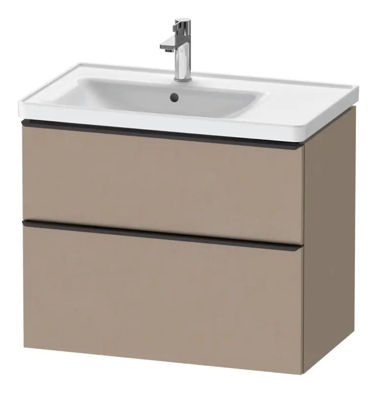 Duravit D-Neo Waschtischunterschrank für 236980 mit 2 Auszügen Griff Diamantschwarz Matt 784 x 625 x 452 mm - Leinen Matt Direkt Vom Hersteller