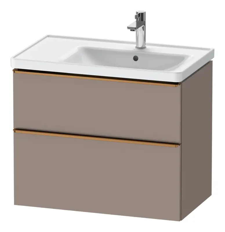 Duravit D-Neo Waschtischunterschrank für 237080 mit 2 Auszügen Griff Bronze Gebürstet 784 x 625 x 452 mm - Basalt Matt Letzte Chance