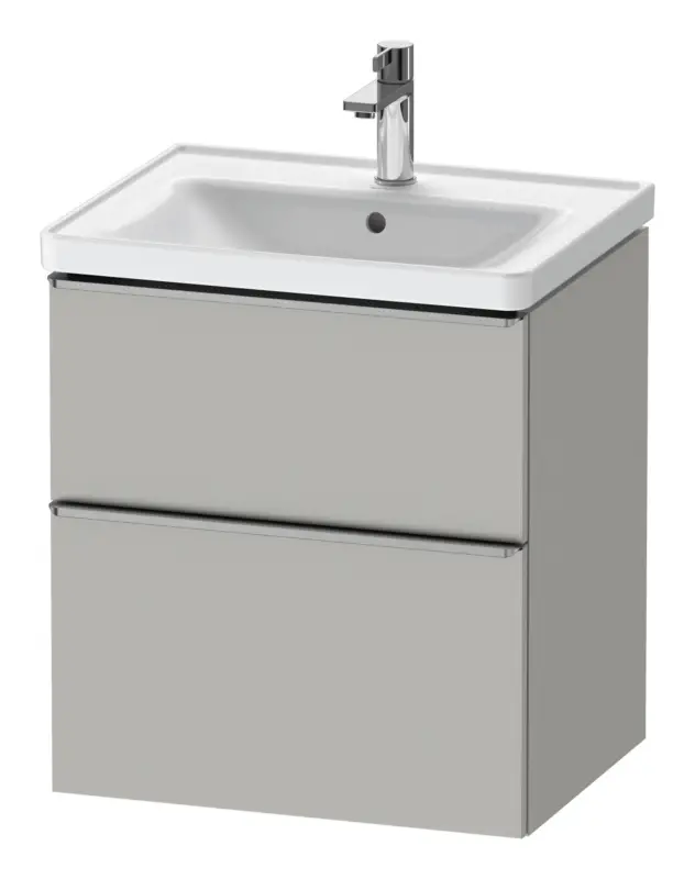 Direkt Vom Hersteller Duravit D-Neo Waschtischunterschrank mit 2 Auszügen Griff Edelstahl Gebürstet 584 x 625 x 452 mm - Betongrau Matt