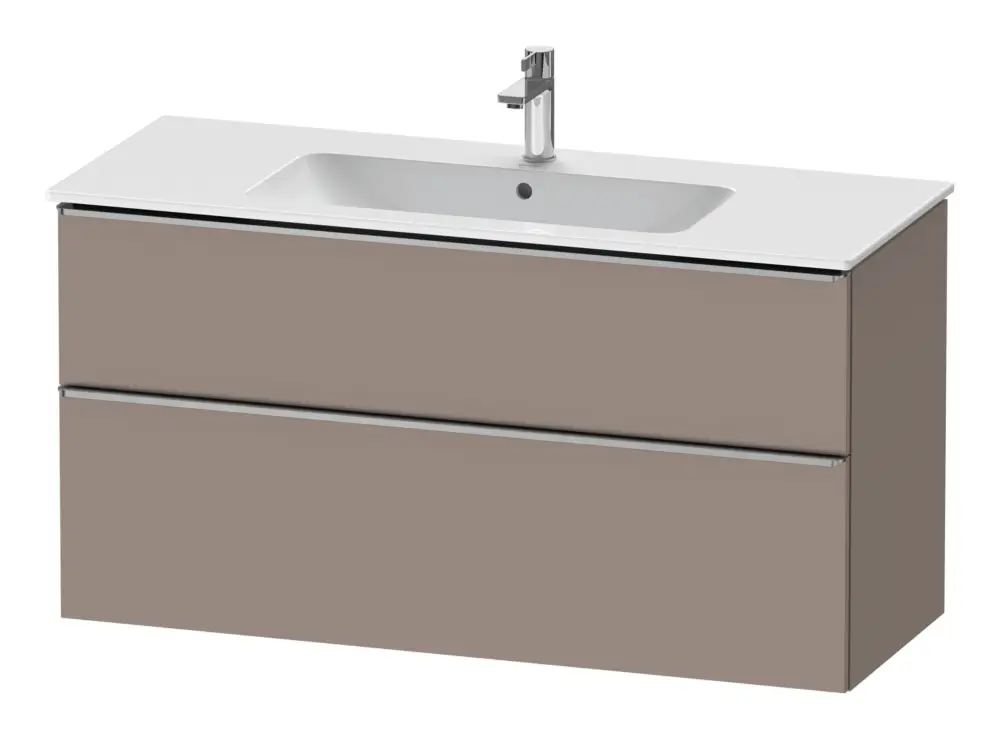 Duravit D-Neo Waschtischunterschrank mit 2 Auszügen Griff Edelstahl Gebürstet 1210 x 625 x 462 mm - Basalt Matt Jetzt Bestellen