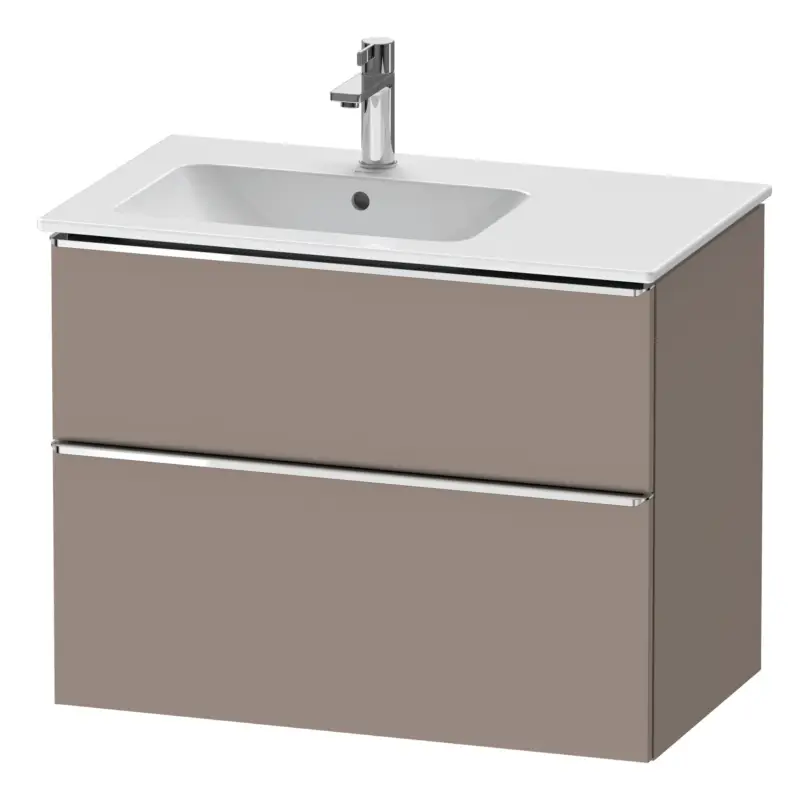Preiswert Duravit D-Neo Waschtischunterschrank für 234583 mit 2 Auszügen Griff Chrom Hochglanz 810 x 625 x 462 mm - Basalt Matt
