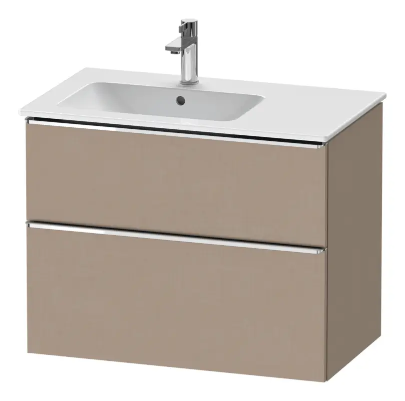 Duravit D-Neo Waschtischunterschrank für 234583 mit 2 Auszügen Griff Chrom Hochglanz 810 x 625 x 462 mm - Leinen Matt Expressversand