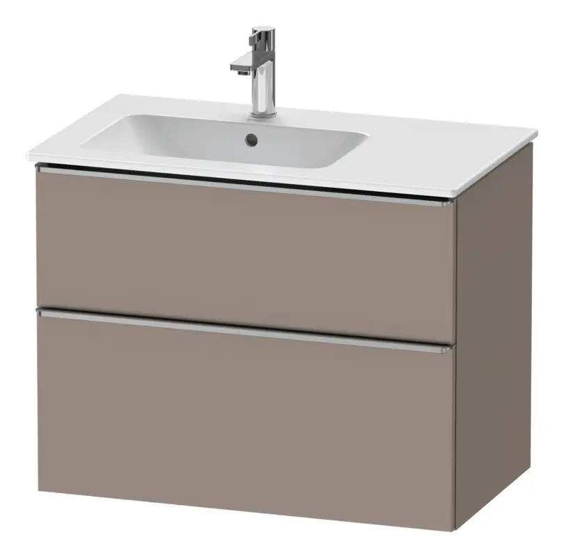 Duravit D-Neo Waschtischunterschrank für 234583 mit 2 Auszügen Griff Edelstahl Gebürstet 810 x 625 x 462 mm - Basalt Matt Top-Seller