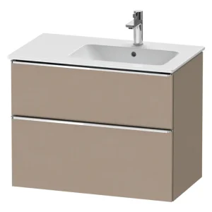 Zertifiziert Duravit D-Neo Waschtischunterschrank mit 2 Auszügen Griff Chrom Hochglanz 810 x 625 x 462 mm - Leinen Matt