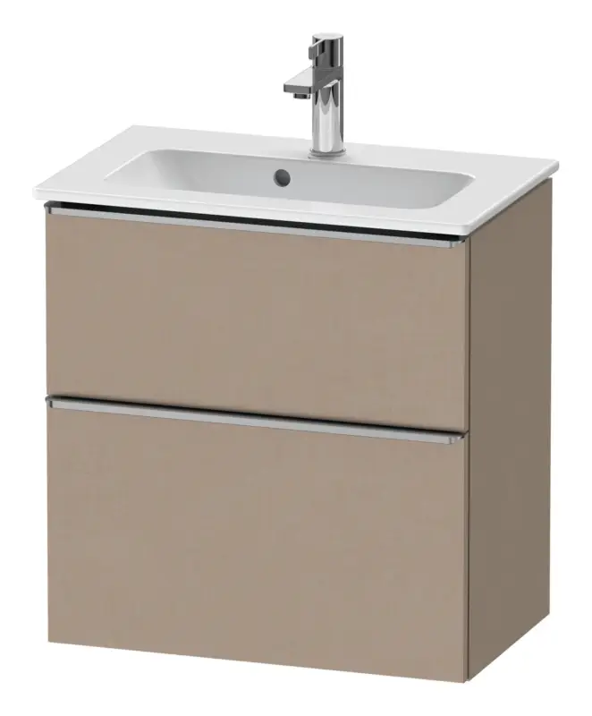 Online Kaufen Duravit D-Neo Waschtischunterschrank mit 2 Auszügen Griff Edelstahl Gebürstet 610 x 625 x 372 mm - Leinen Matt