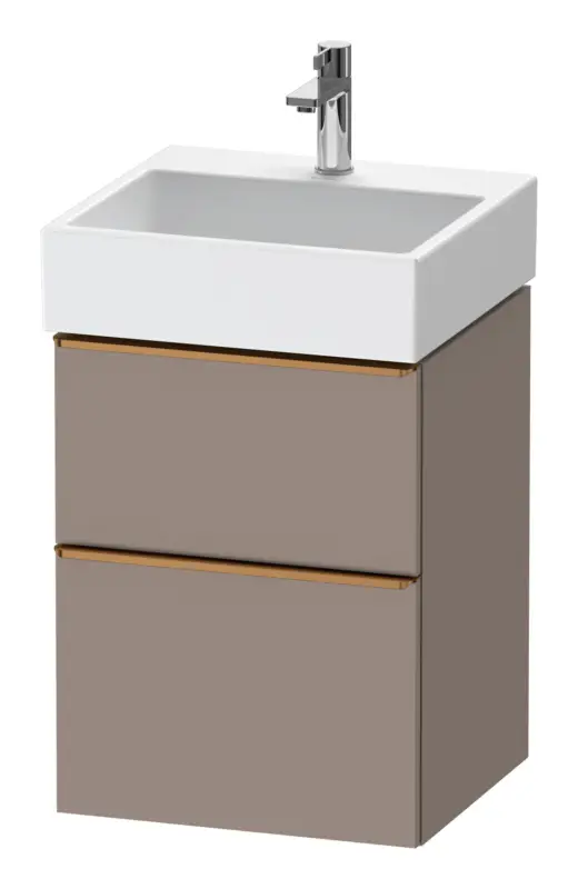 Top-Angebot Duravit D-Neo Waschtischunterschrank mit 2 Auszügen Griff Bronze Gebürstet 484 x 625 x 442 mm - Basalt Matt