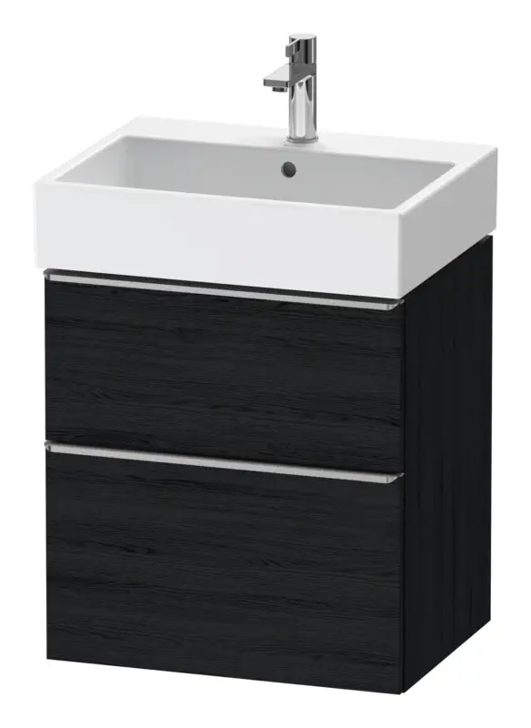 Duravit D-Neo Waschtischunterschrank mit 2 Auszügen Griff Edelstahl Gebürstet 584 x 625 x 442 mm - Eiche Schwarz Matt Jetzt Bestellen