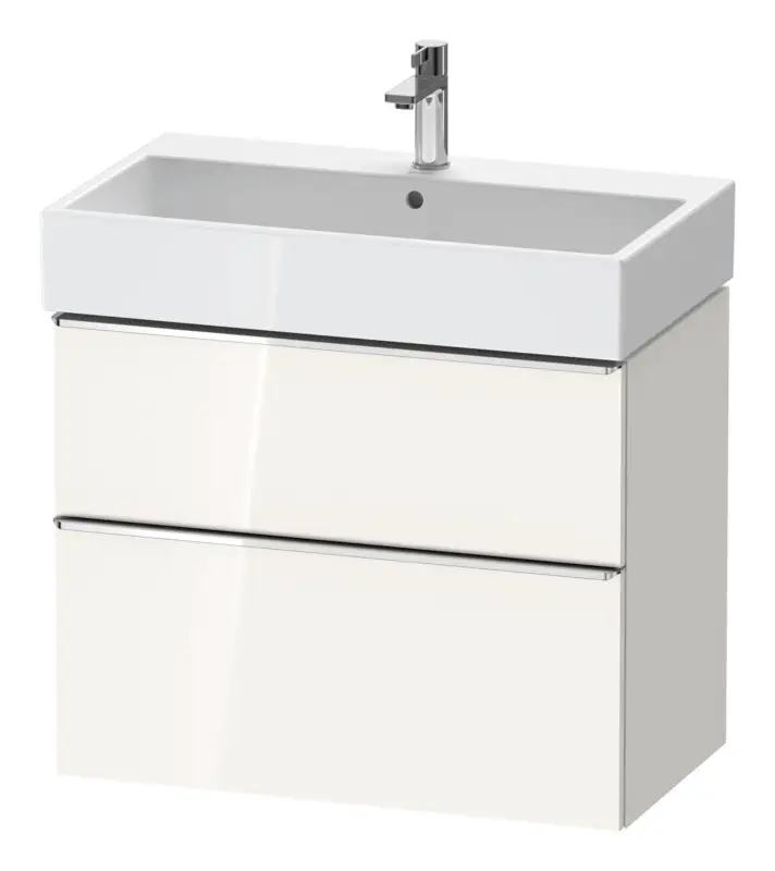 Duravit D-Neo Waschtischunterschrank mit 2 Auszügen Griff Chrom Hochglanz 784 x 625 x 442 mm - Weiß Hochglanz Bestpreis