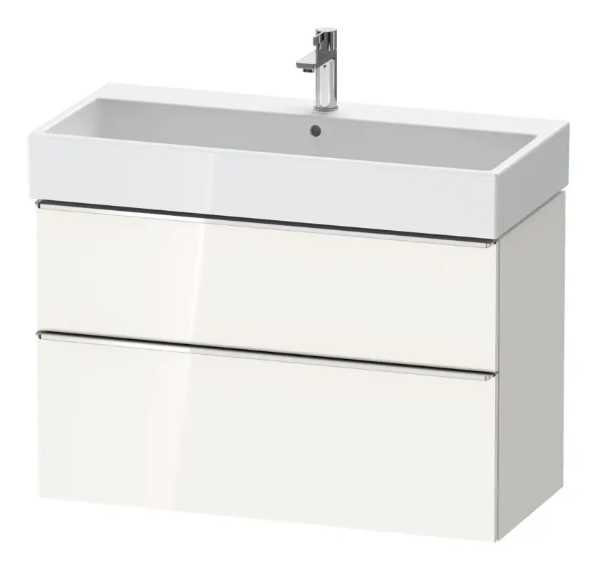 Online Kaufen Duravit D-Neo Waschtischunterschrank mit 2 Auszügen Griff Chrom Hochglanz 984 x 625 x 442 mm - Weiß Hochglanz