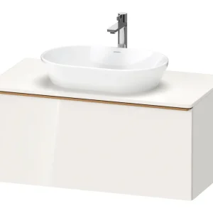 Wochenendangebot Duravit D-Neo Konsolenwaschtischunterschrank mit 1 Auszug Griff Bronze Gebürstet 1000 x 459 x 550 mm - Weiß Hochglanz