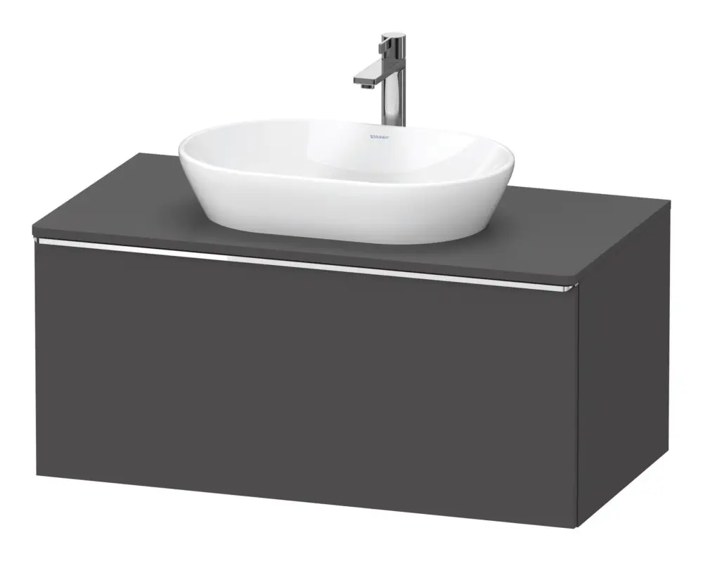 Sofort Bestellen Duravit D-Neo Konsolenwaschtischunterschrank mit 1 Auszug Griff Chrom Hochglanz 1000 x 459 x 550 mm - Graphit Matt