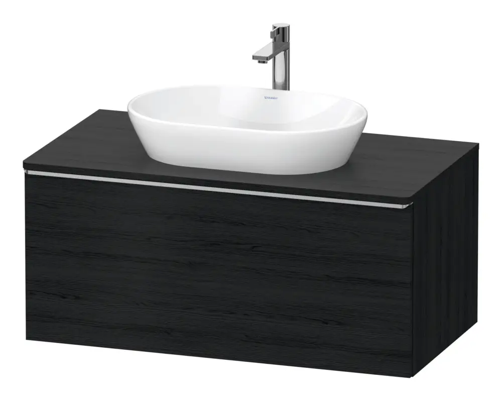 Schnäppchen Duravit D-Neo Konsolenwaschtischunterschrank mit 1 Auszug Griff Edelstahl Gebürstet 1000 x 550 x 459 mm, Wdh, Eiche Schwrz.Matt, De 1000 x 459 x 550 mm - Eiche Schwarz Matt