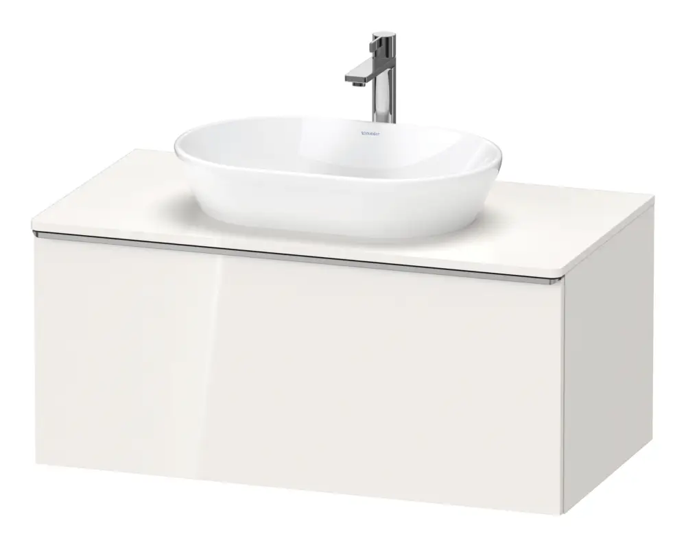 Online Kaufen Duravit D-Neo Konsolenwaschtischunterschrank mit 1 Auszug Griff Edelstahl Gebürstet 1000 x 459 x 550 mm - Weiß Hochglanz