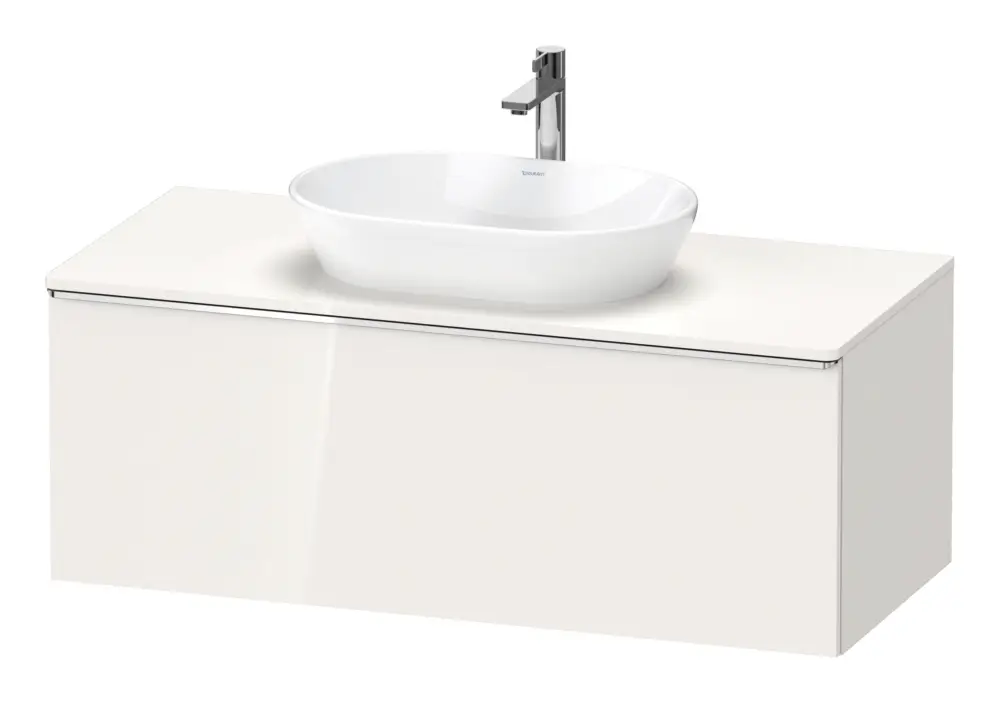 Sale Duravit D-Neo Konsolenwaschtischunterschrank mit 1 Auszug Griff Chrom Hochglanz 1200 x 459 x 550 mm - Weiß Hochglanz