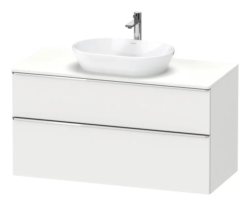 Solange Der Vorrat Reicht Duravit D-Neo Konsolenwaschtischunterschrank mit 2 Auszügen Griff Chrom Hochglanz 1200 x 644 x 550 mm - Weiß Matt