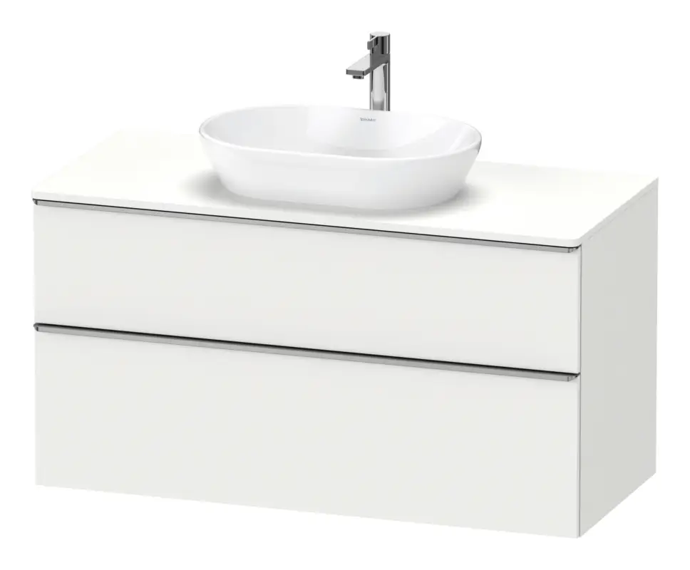 Direkt Vom Hersteller Duravit D-Neo Konsolenwaschtischunterschrank mit 2 Auszügen Griff Edelstahl Gebürstet 1200 x 644 x 550 mm - Weiß Matt