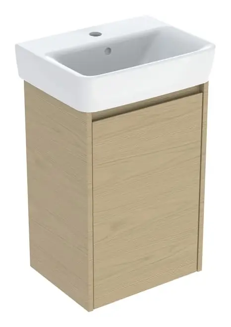 Geberit Renova Plan Komplett-Set mit Handwaschbecken mit 1 Tür 450 x 697 x 340 mm - Eiche natur Neue Kollektion