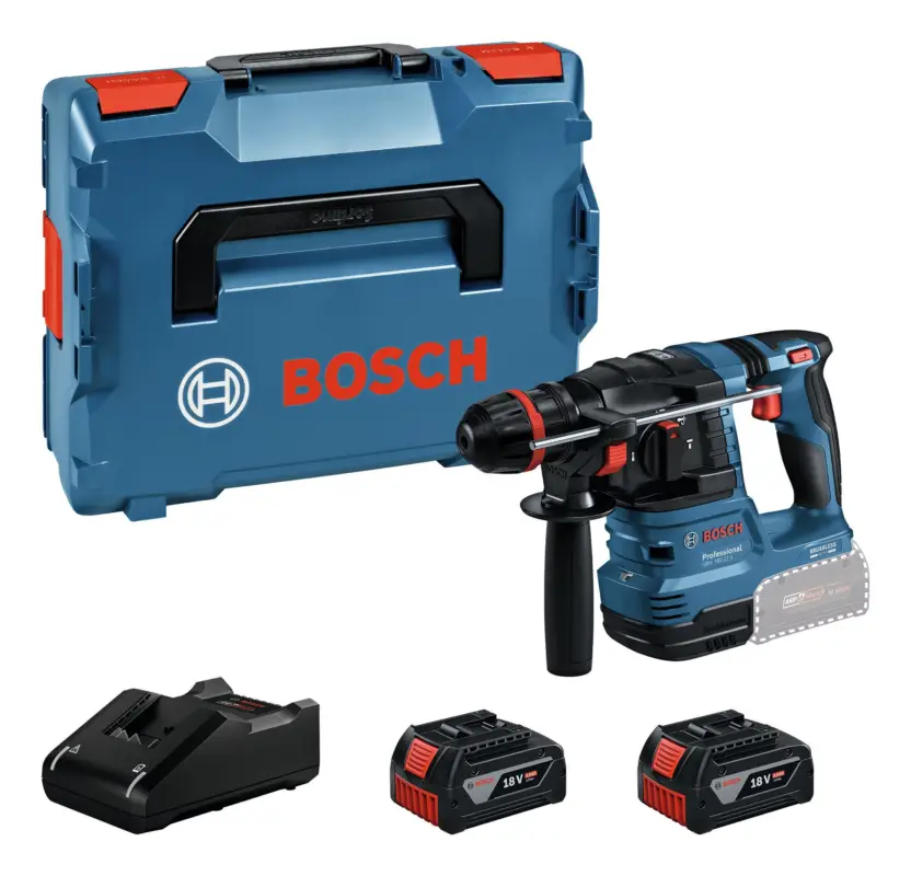 Bosch Professional Akku-Bohrhammer mit ONECHUCK GBH 18V-22 X mit 2x Akku 4 Ah - in L-BOXX 136 Knallerangebot