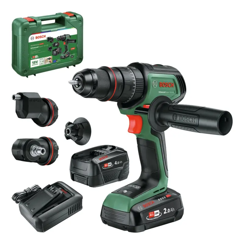Bosch Akku-Schlagbohrmaschine AdvancedImpact 18V-80 QuickSnap mit 2x Akku 2 Ah/4 Ah - im Tragekoffer Highlight