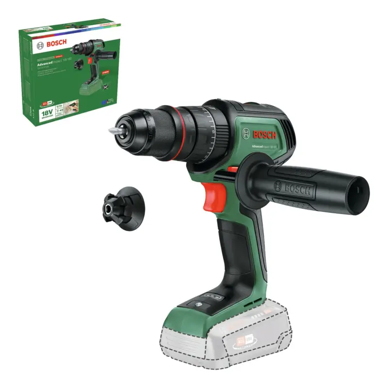 Bosch Akku-Schlagbohrmaschine AdvancedImpact 18V-80 QuickSnap Ohne Akku - im Karton Neuheit