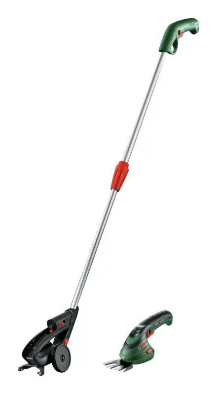Bosch Garten Akku-Gras- und Strauchschere Isio Ohne Akku mit Teleskopstiel - im Karton Neue Kollektion
