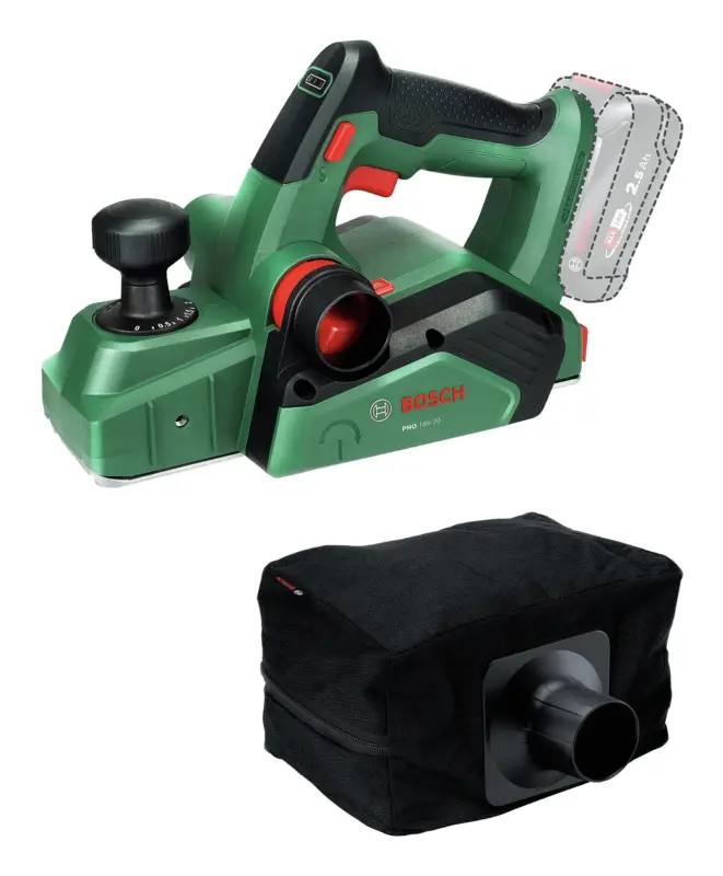 Bosch Akku-Hobel PHO 18V-20 Ohne Akku - im Karton Versand Am Gleichen Tag