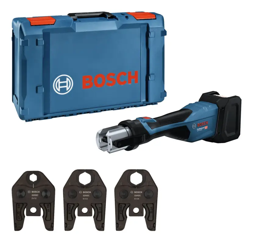 Preis Gesenkt Bosch Professional Akku-Presswerkzeug GPT 18V-32 Ohne Akku mit Pressbacken-Kit SV - in XL-BOXX