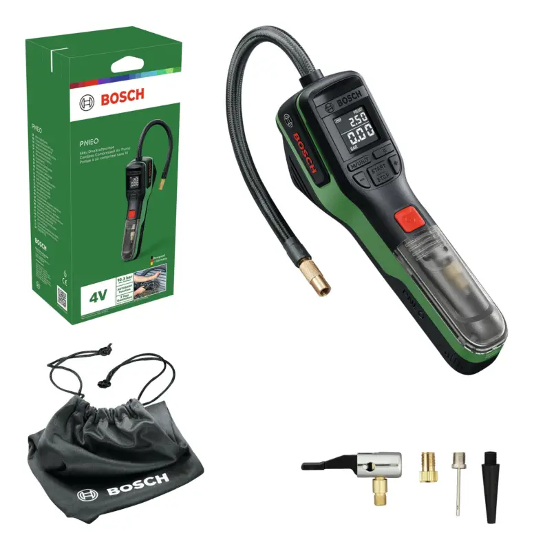 Bosch Akku-Druckluftpumpe PNEO mit 1x Akku 3 Ah - in Werkzeugtasche Finale Aktion