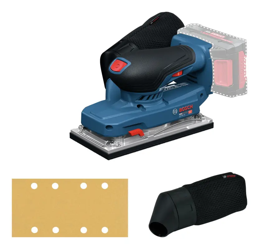 Heißes Angebot Bosch Professional Akku-Schwingschleifer GSS 18V-18 Ohne Akku - in L-BOXX 162