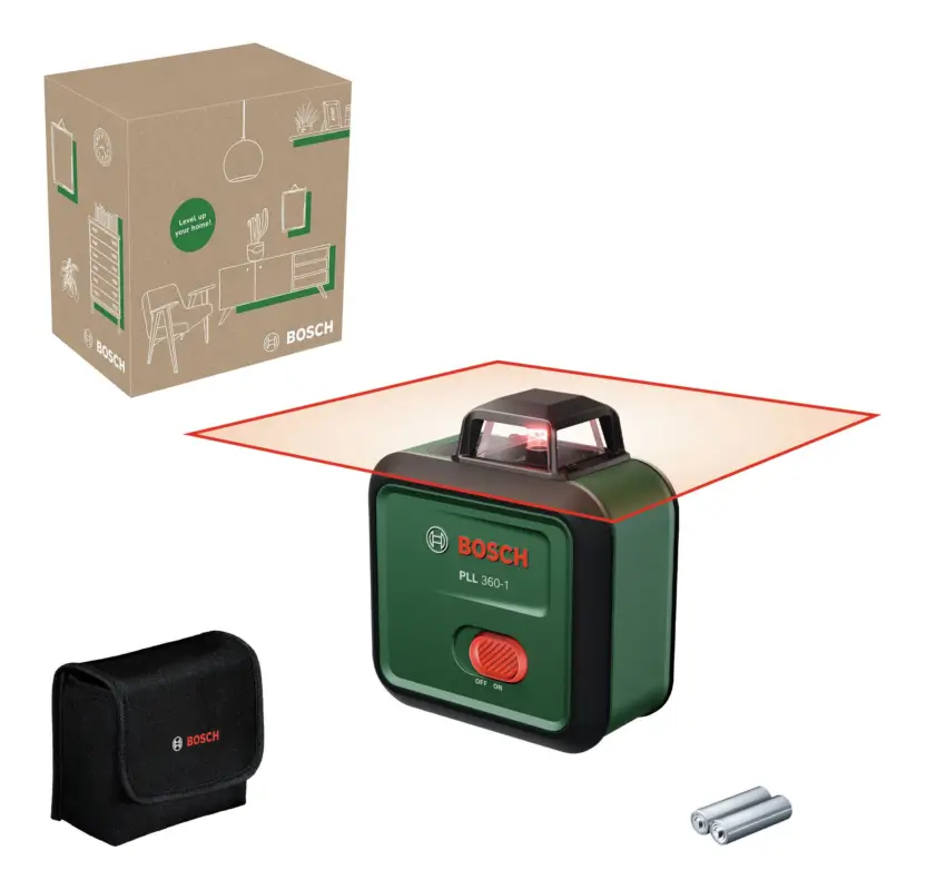 Bosch Linienlaser PLL 360-1 mit 2 x 1,5 V Batterie LR6 (AA) - in Tasche Top-Angebot