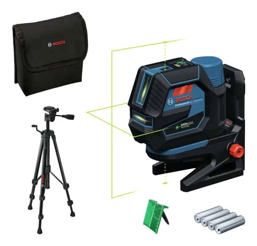 Neu Im Sortiment Bosch Professional Kombilaser GCL 12V-50-22 CG Ohne Akku mit Baustativ BT 150 - in Tasche