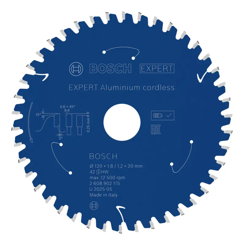 Nur Heute Bosch Expert Aluminium cordless Kreissägeblatt, 120 x 20 mm, 42 Zähne