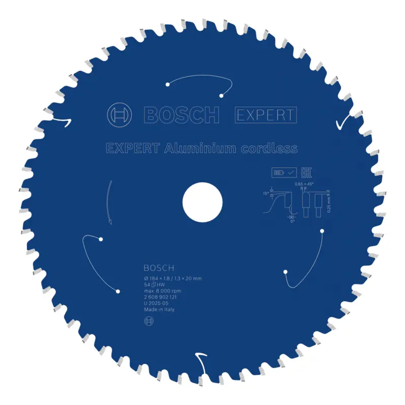 Bosch Expert Aluminium cordless Kreissägeblatt, 184 x 20 mm, 54 Zähne Sonderaktion