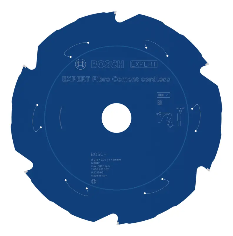 Beliebt Bosch Expert Fibre Cement Kreissägeblatt, 216 x 2 x 30 mm, 6 Zähne