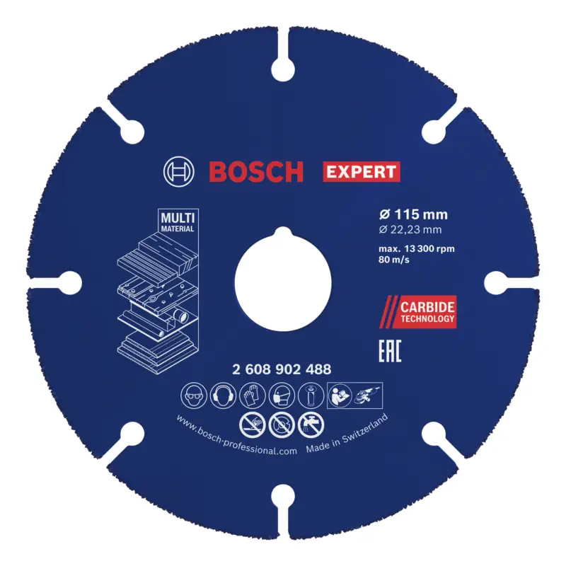 Saisonangebot Bosch Expert MultiMaterial Carbide-Trennscheibe, 115 x 22,23 mm
