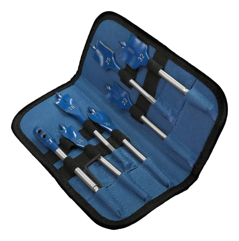 Bosch Expert SelfCut Speed Flachfräsbohrer-Set, 16-32 mm + Verlängerung 152 mm, 7-teilig (Verpackungseinheit 5 Sets) Wochenendangebot