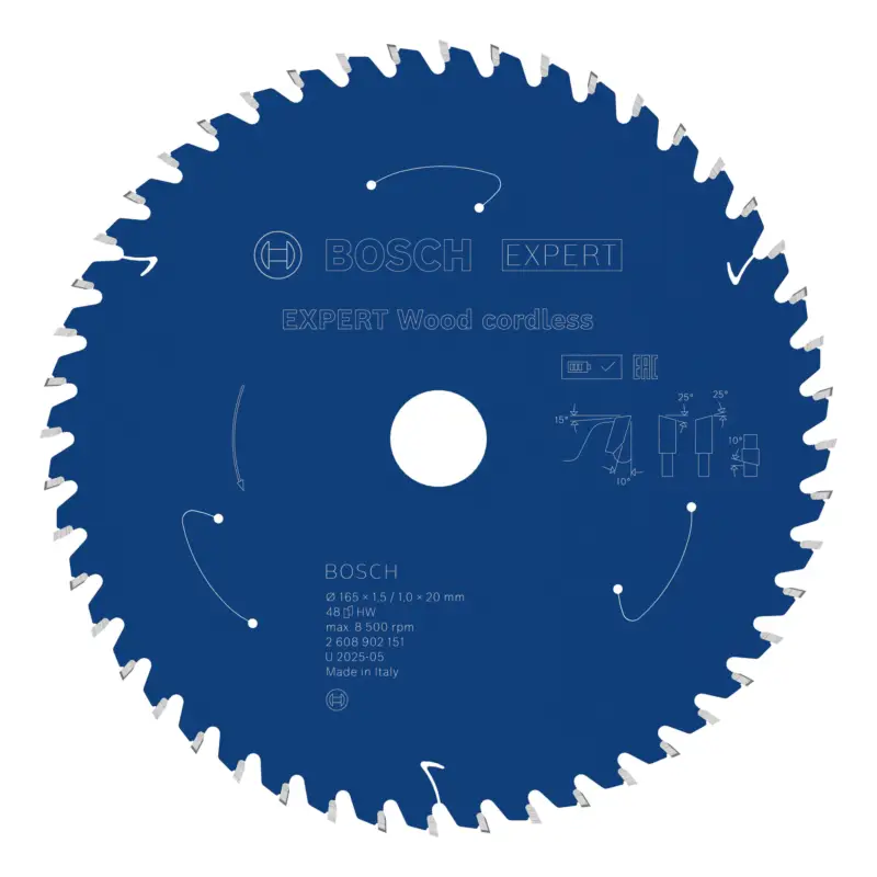 Geprüft Bosch Expert Wood Kreissägeblatt, 165 x 1, 45 x 20 mm, 48 Zähne