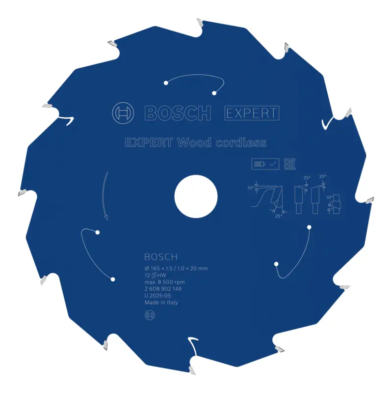 Bosch Expert Wood Kreissägeblatt, 165 x 20 mm, 12 Zähne Letzte Chance