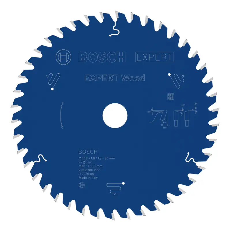Bosch Expert Wood Kreissägeblatt, 168 x 1,8/1,2 x 20 mm, 42 Zähne Neue Kollektion