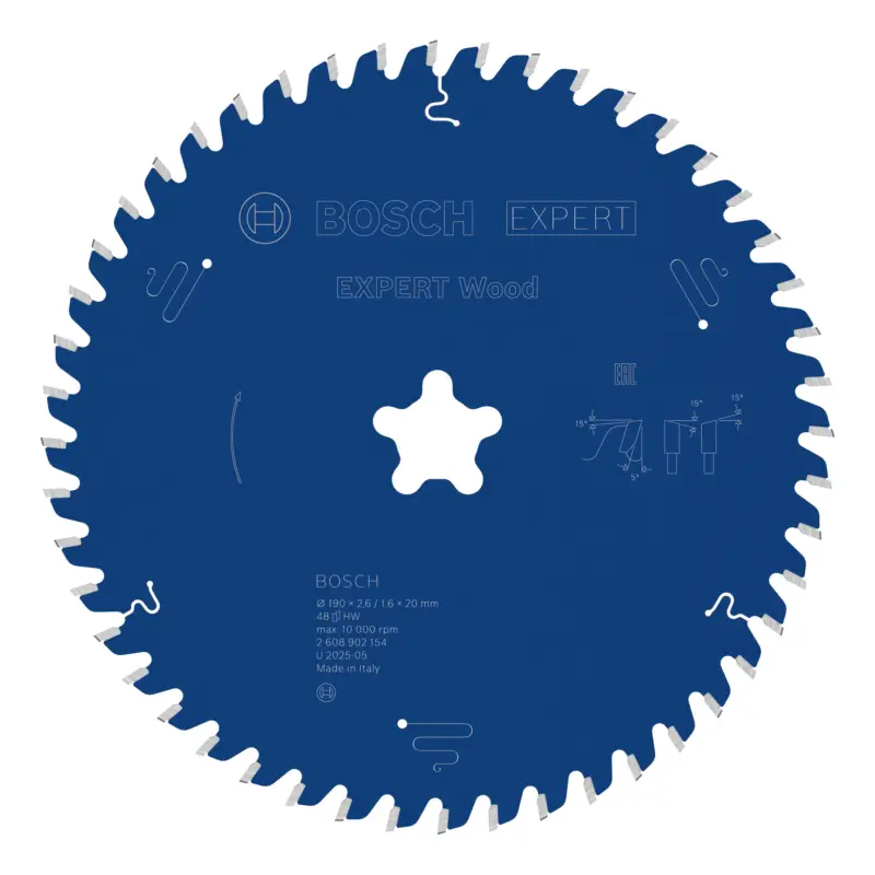 Bosch Expert Wood Kreissägeblatt, 190 x 2,4 x 30 mm, 48 Zähne Schneller Versand
