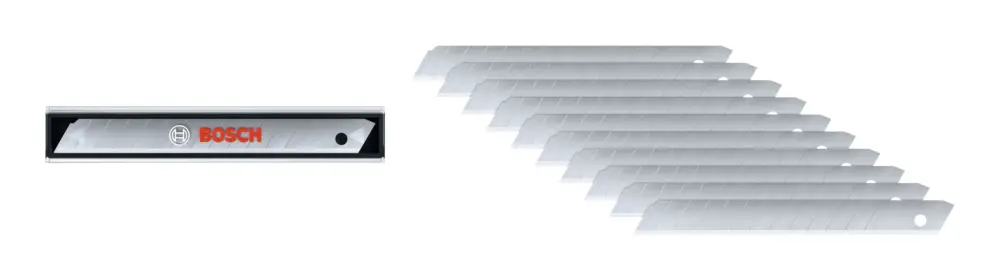 Schneller Versand Bosch Handwerkzeug Abbrechklingen 9 mm - 10er Pack (Verpackungseinheit 10 Stück)