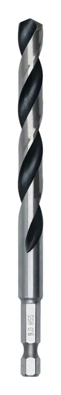 Bosch Line Metal HSS Spiralbohrer, 9 x 81 x 125 mm, HEX 1/4" Schaft (Verpackungseinheit 5 Stück) Online Kaufen