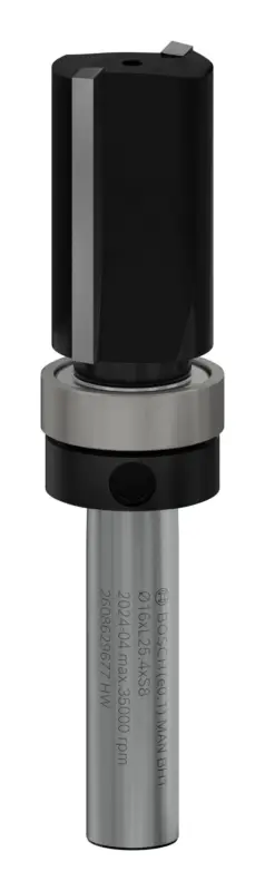 Bosch Pro Bündigfräser mit oberen Kugellager, D 16 mm, L 25,4 mm, S 8 mm Geprüft