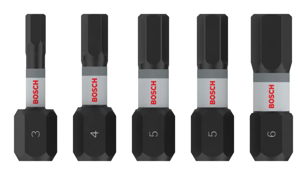 Nur Für Kurze Zeit Bosch Pro Hex Impact Bit-Set, H3, H4, 2 x H5, H6, 25 mm, 5-teilig (Verpackungseinheit 5 Sets)