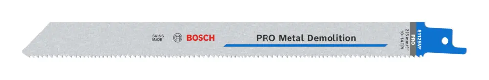 Finale Aktion Bosch Pro Metal Demolition S1125VF Säbelsägeblatt, 1,25 x 19 x 225 mm - 2er Pack (Verpackungseinheit 5 Stück)